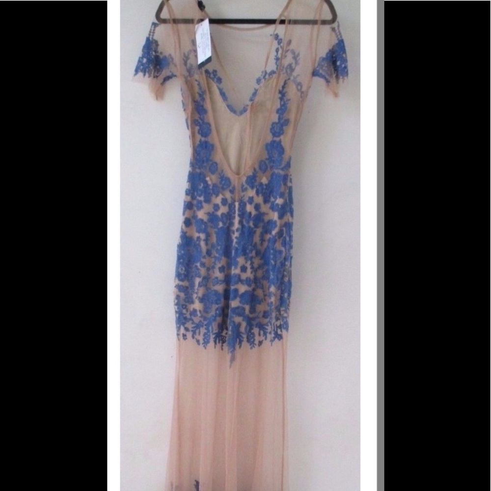 For love lemons luau periwinkle blue maxi lace - Picture 5 of 5